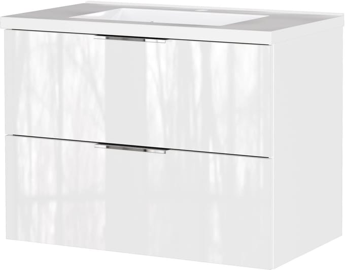 Wastafelkast Laurel Wit - Breedte 81 cm - Hoogte 61 cm - Diepte 46 cm
