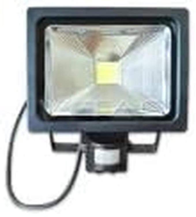 LED Schijnwerper met Bewegingsmelder 30W - 3000K Warm Wit Licht - Krachtige Buitenlamp