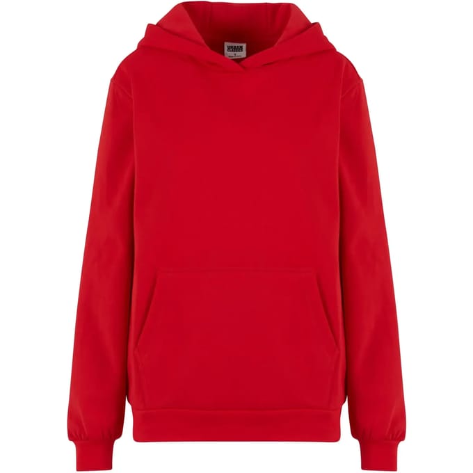 Urban Classics - Loose Light Brushed Fleece Hoodie/trui - M - Rood