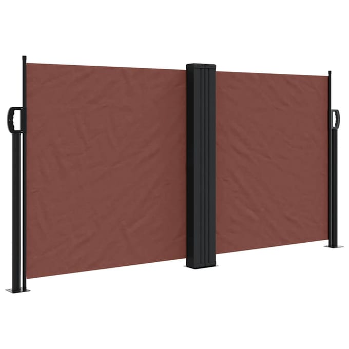 vidaXL - Windscherm - uittrekbaar - 120x1000 - cm - bruin