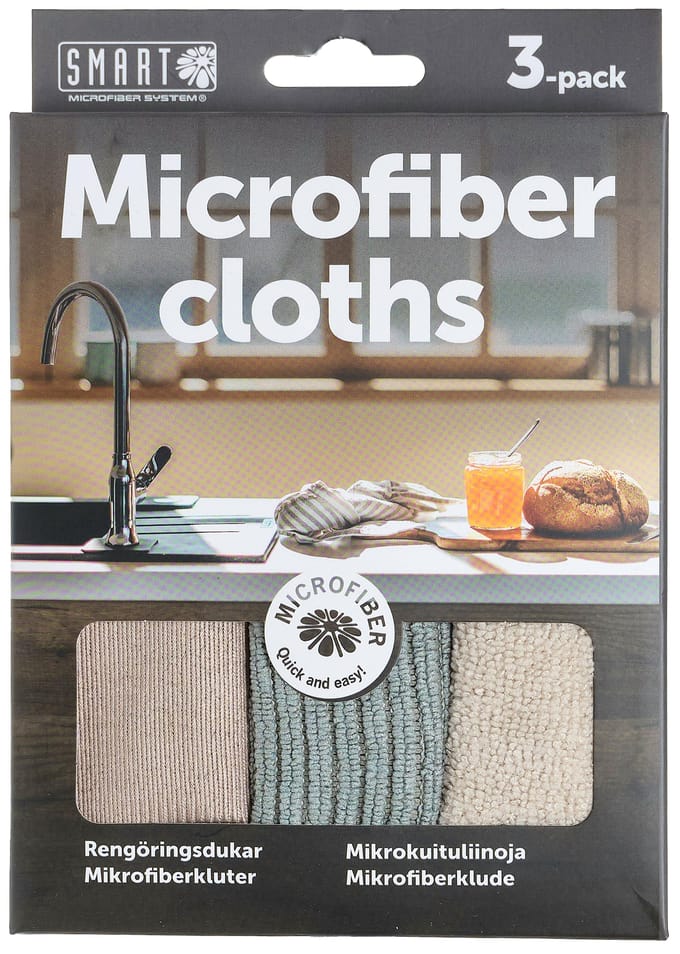 SMART Universal Microfiber Cloths 3 st