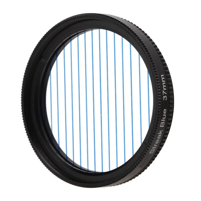 Junestar Blue Streak Special Effects Filter Punt naar Lijn Filter Waterdichte Camera Accessoires 49mm 37mm black