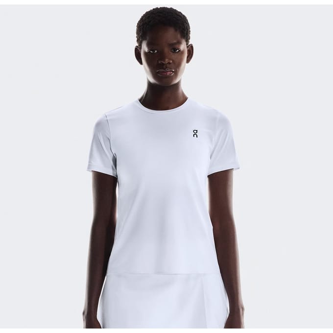 On Court T-shirt Dames-Wit,Veelkleurig