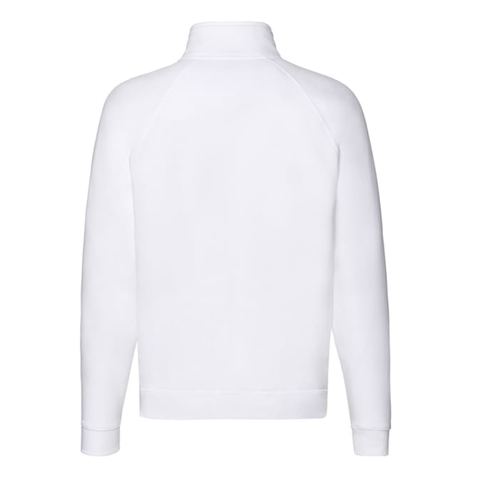 Fruit of the Loom Heren Premium Sweatshirt met Ritssluiting (Wit)