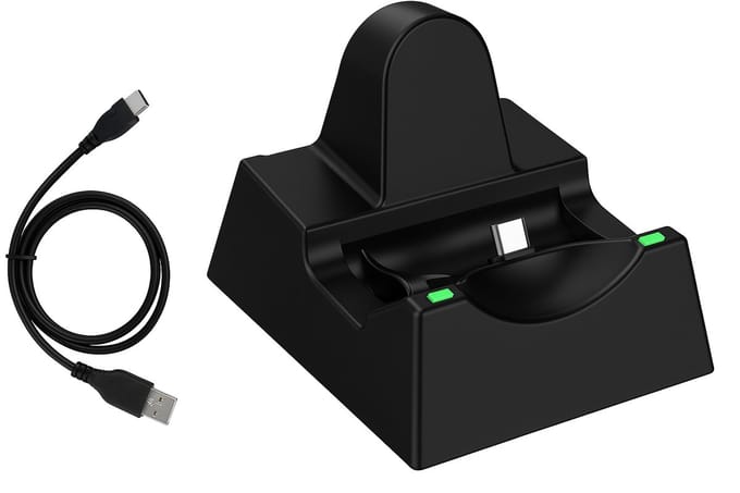 Oplaadstation - Geschikt voor Nintendo Switch en PS5 - Charging Dock USB-C - Zwart
