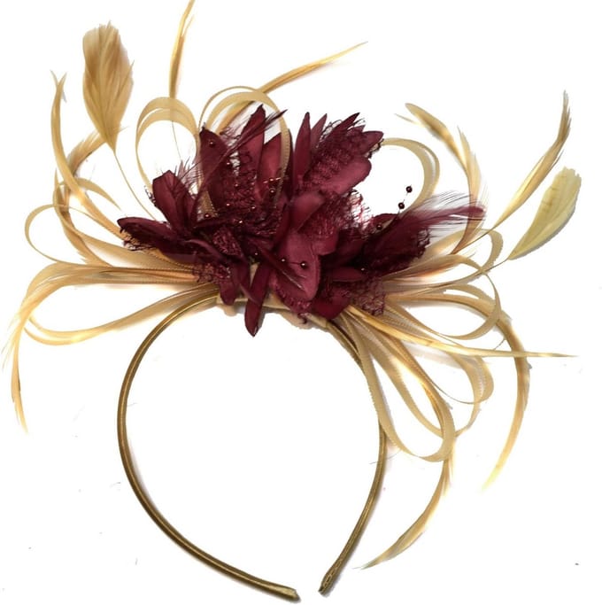 Chique Fascinator Hoofdband Bruiloft Derby Cocktail Hoed Dames