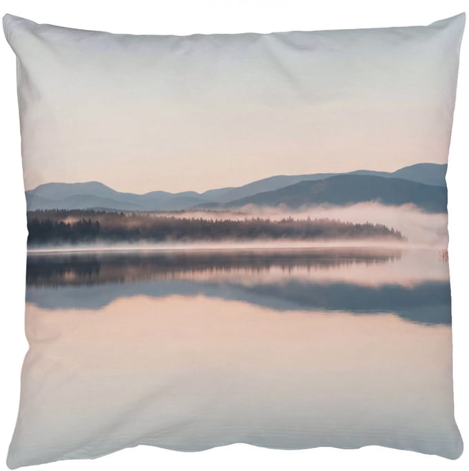 Sierkussens - Kussentjes Woonkamer - 50x50 cm - Water - Bomen - Mistlaag