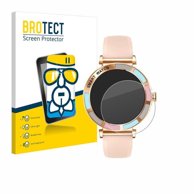 Screenprotector voor Braidol Smartwatch 1.27" Beschermglas transparant