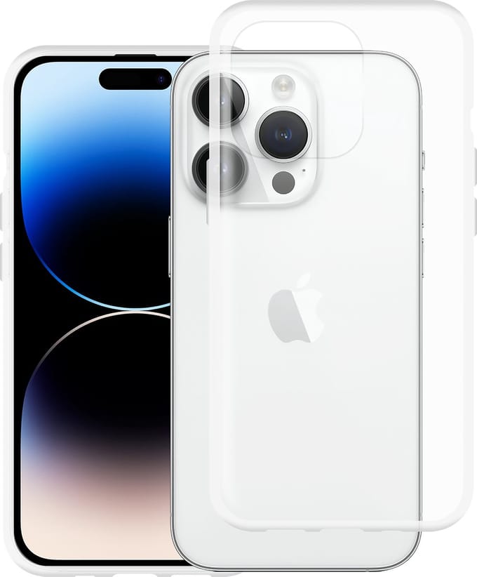 Cazy hoesje geschikt voor iPhone 14 Pro Hoesje Siliconen - Flexibele Case - Transparant