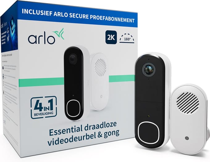 ARLO AVDK4001-100PES Complete set voor Draadloze deurbel Met USB-aansluiting