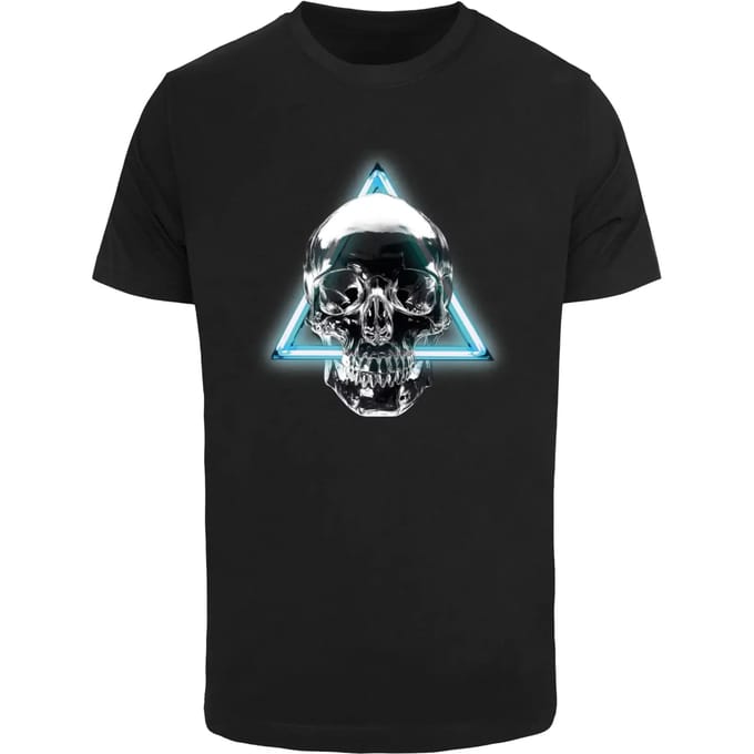 Mister Tee - Neon Skull Heren Tshirt - M - Zwart
