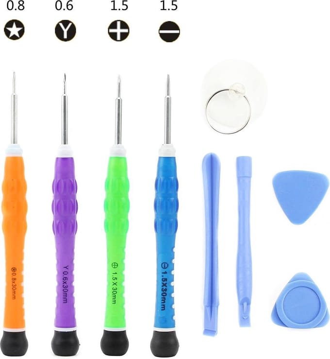 Let op type!! JIAFA JF-8110 9 in 1 Repair Tool Set for iPhone 7 & 7 Plus / Samsung