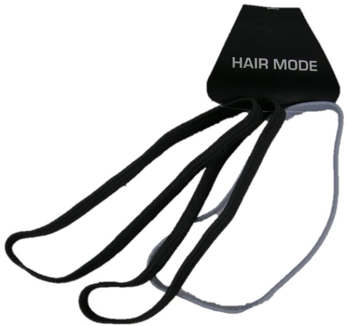 Hair Mode Sportelastiek Zwart/Grijs 3ST