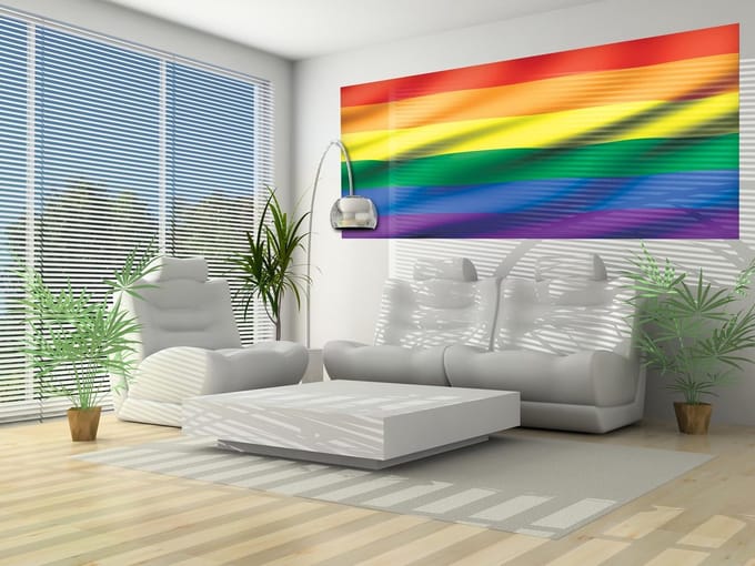 Flag Rainbow Gay Pride Photo Wallcovering