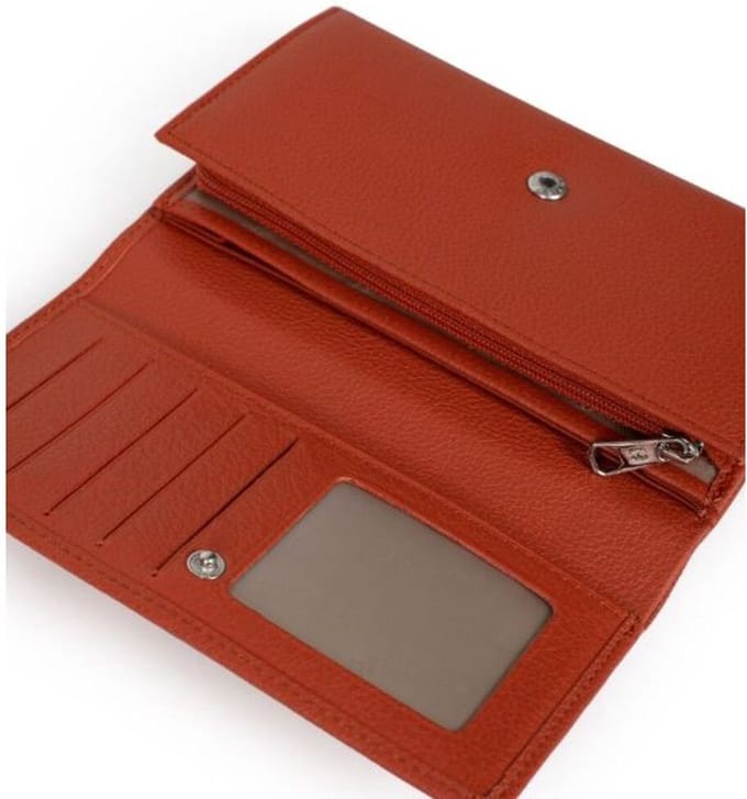 Hexagona Dames Portefeuille | Oranje | Maat: One Size