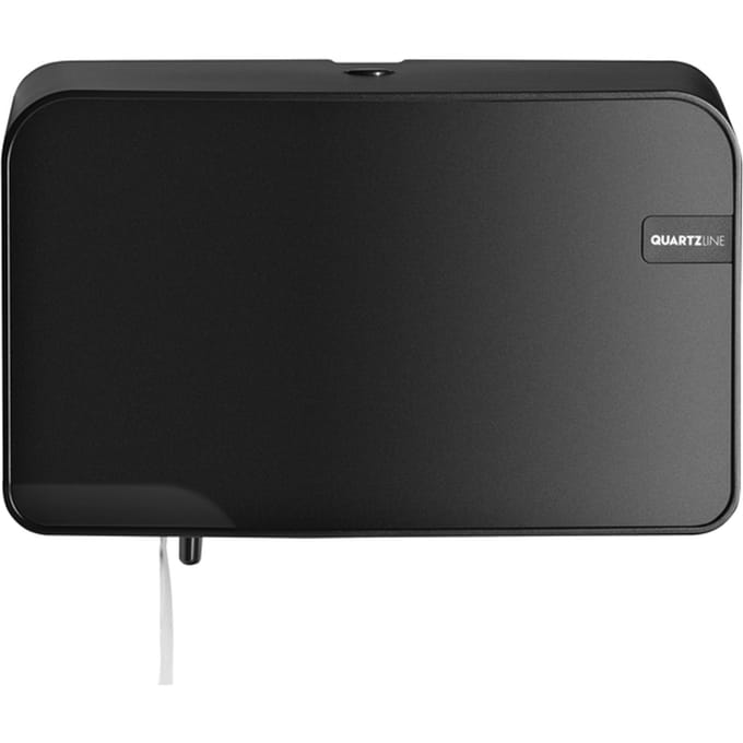 Quartz Black compact en traditioneel Duo Toiletrolhouder (441052)