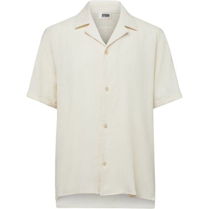 Drykorn Bijan_2 Korte Mouw Overhemden Off White 152305 Bijan_2