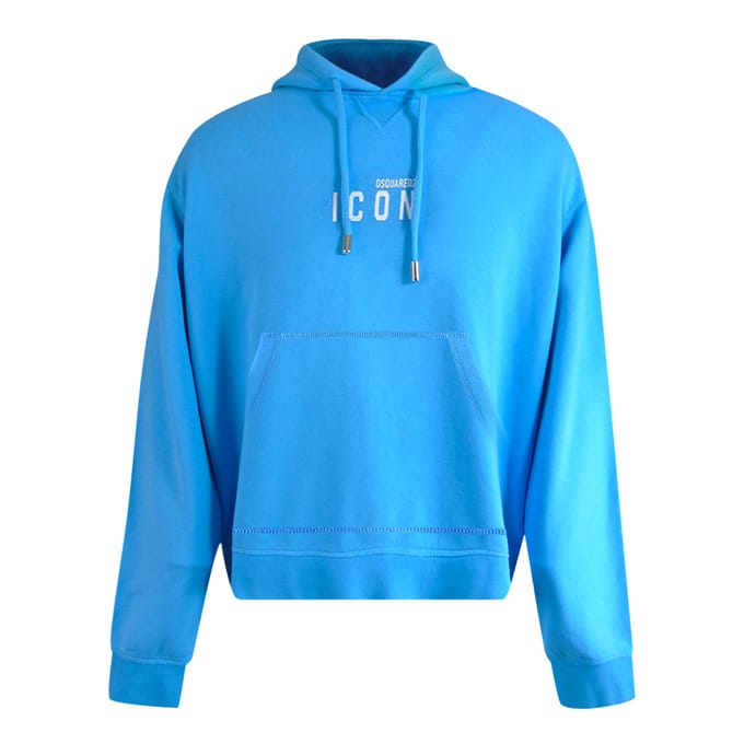 Dsquared2 Icon Small Logo Lichtblauwe Hoodie