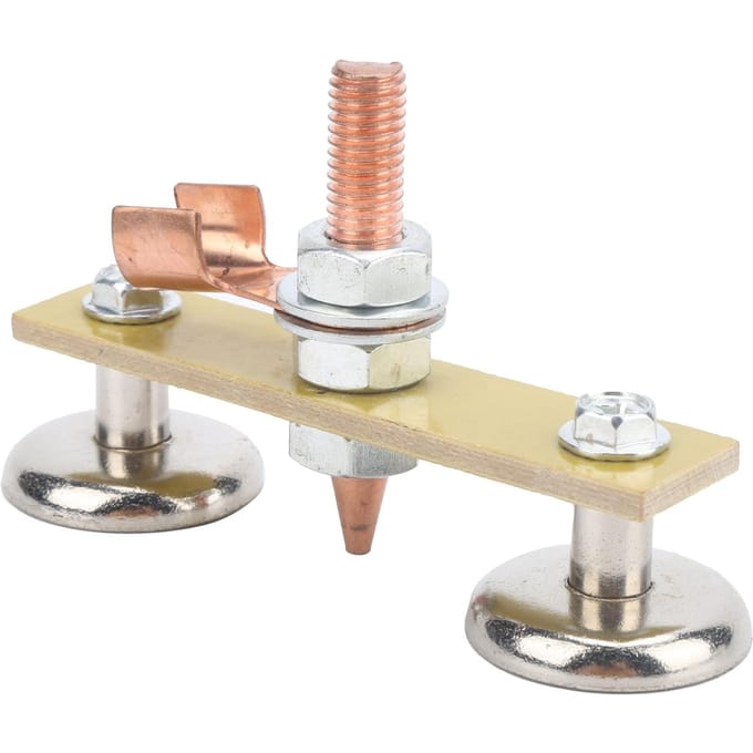 Lasmagneetkop IJzer Isolatieplaat Dubbele Aardingsconnector Spotter Tool 4mm