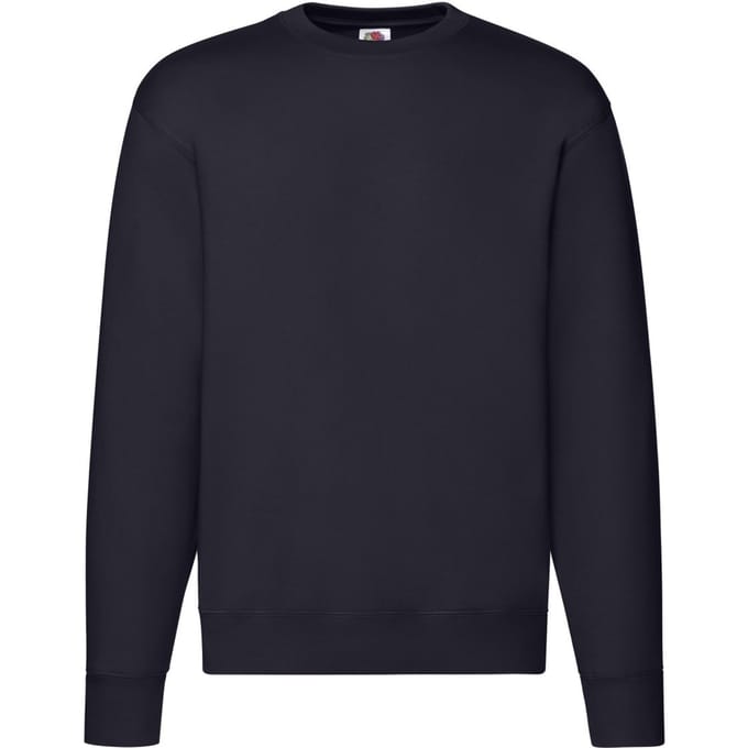 Fruit of the Loom Heren Premium Ingelegd Sweatshirt (Deep Navy)