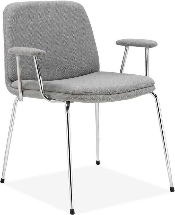 Heine-Eetstoel - Set van 2 - Zwart Stof