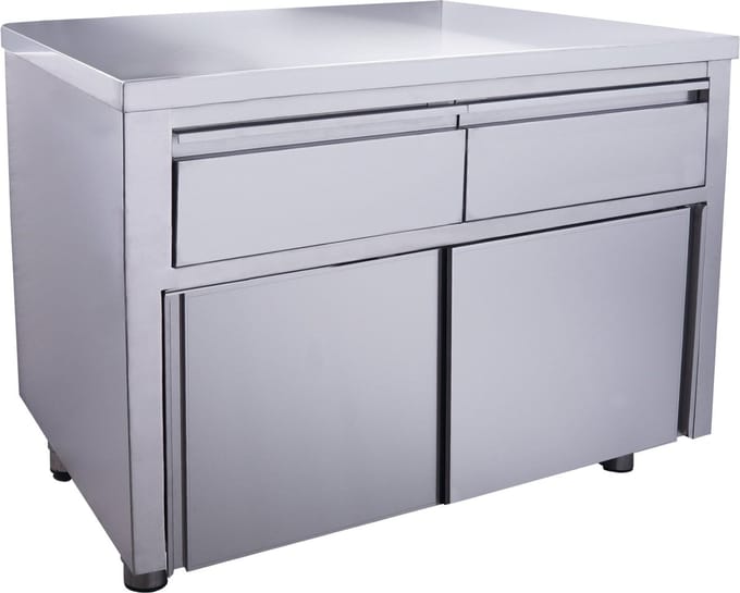 Schuifdeurkast - 2 Lades 1200x700mm, Saro 700-2205