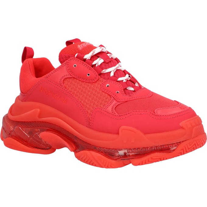 Balenciaga Triple S Heldere Zool Sneaker in Rood