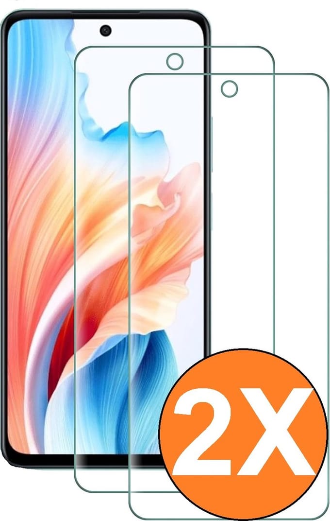 Screenprotector geschikt voor Oppo A79 Screenprotector 2 Stuks
