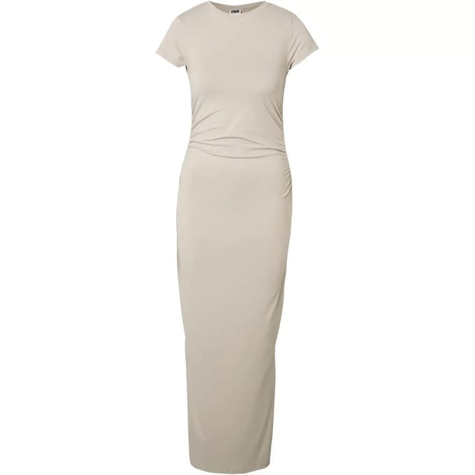 Urban Classics - Stretch Jersey Maxi lange jurk - L - Grijs