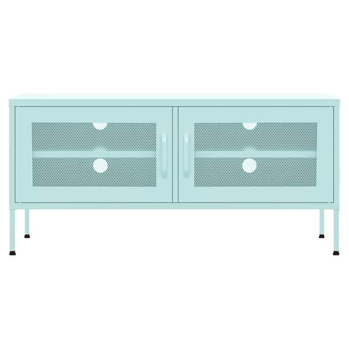 vidaXL - Tv-meubel - 105x35x50 - cm - staal - mintkleurig
