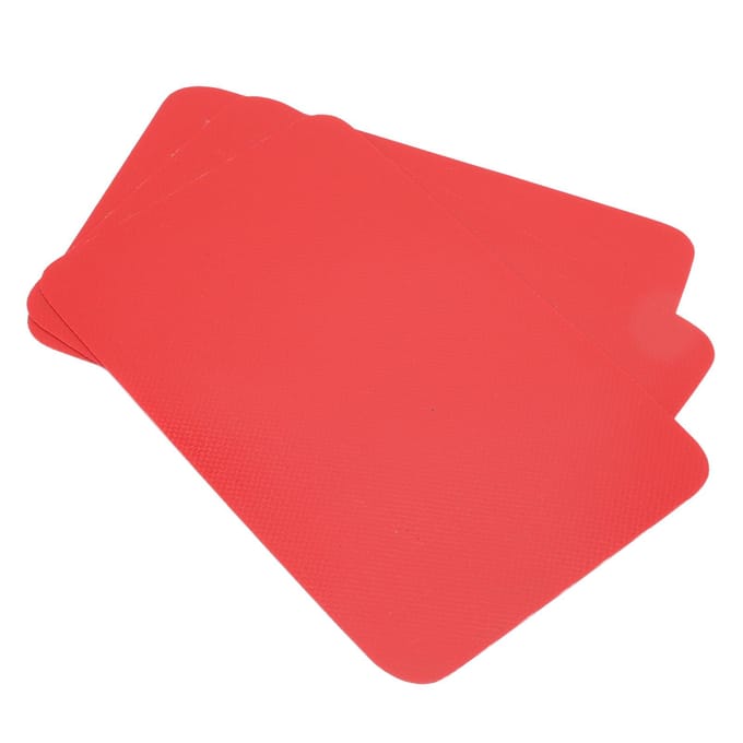 3 PCS Patch Kayak Étanche PVC Patch Radeau Ensemble de Patchs de Réparation Bateau en Caoutchouc pour Bateau Gonflable rouge