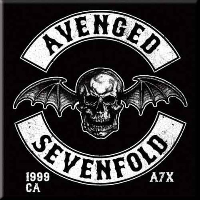 Avenged Sevenfold - Deathbat Crest - Koelkast magneet - 7.5 x 7.5 cm