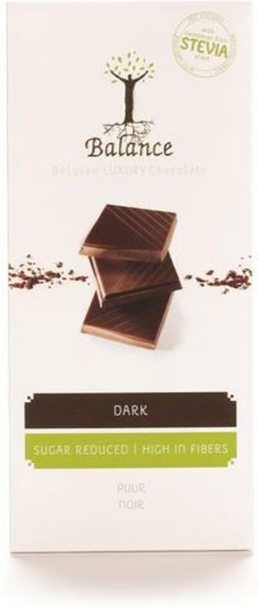 Balance Choco stevia tablet luxury puur 85 gram