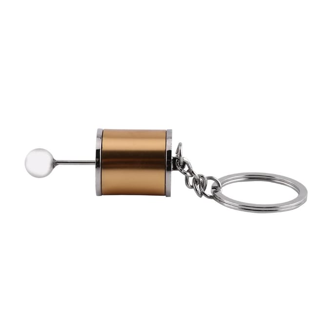 Versnellingspook Model Sleutelhanger Sleutelhanger Auto Onderdeel Vormige Legering Sleutelringen(Goud) gray