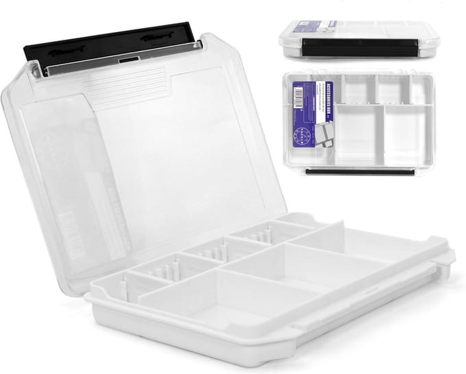 Eurocatch - Pro Tackle - LureBox 20W - Tacklebox - Indeelbaar - Viskoffer - Transparant - Sorteerdoos