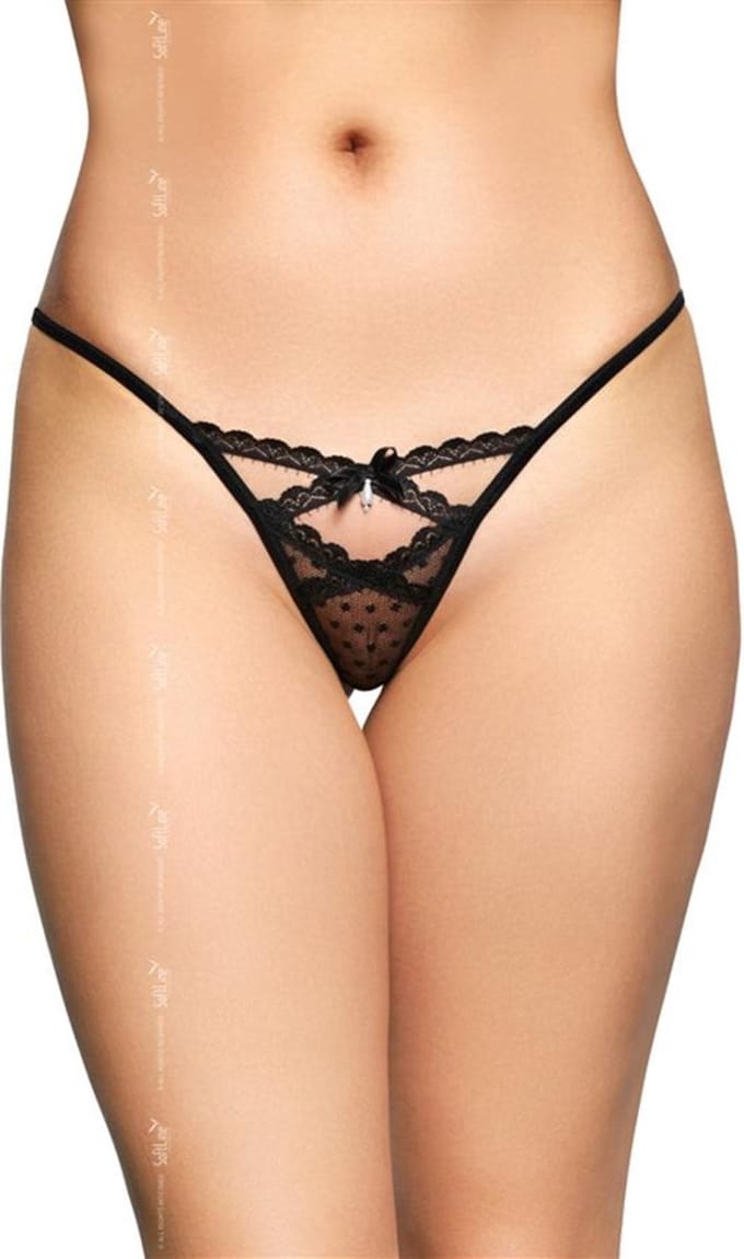 SoftLine sexy string S/M zwart