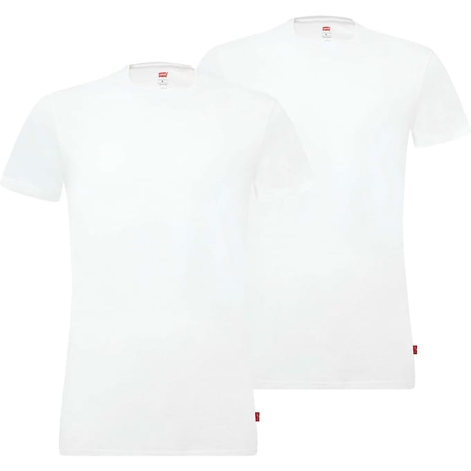 Levi's T-shirt Ronde Hals Wit 2Pack - Maat S - Heren - Basic T-shirt