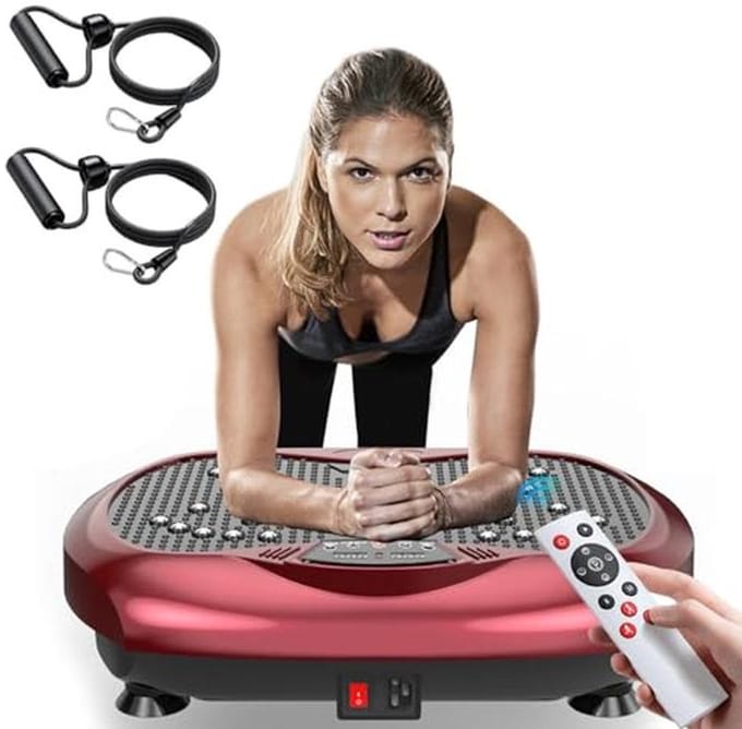 Trilplaat voor Whole Body Training met Lymfedrainage en Weerstandsbanden