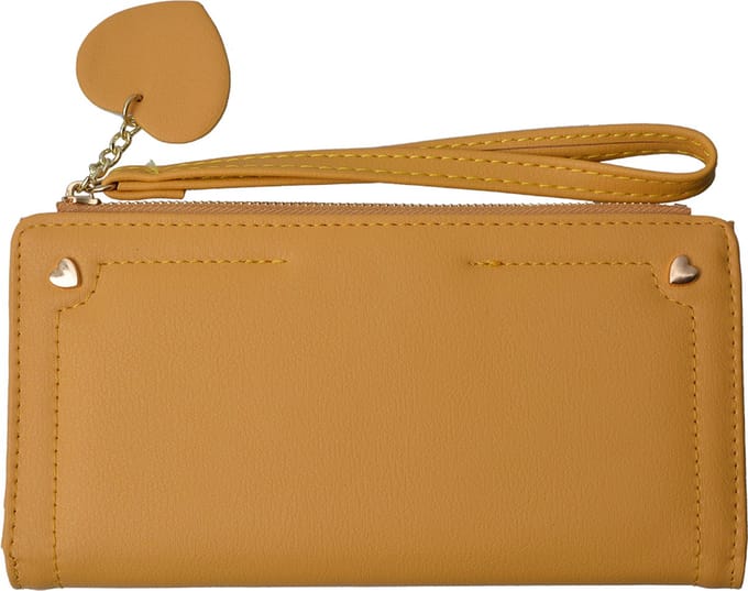 Juleeze Portemonnee 19x11 cm Geel Polyurethaan
