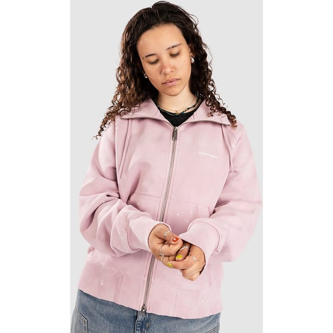 Carhartt WIP Painter Zip Hoodie roze