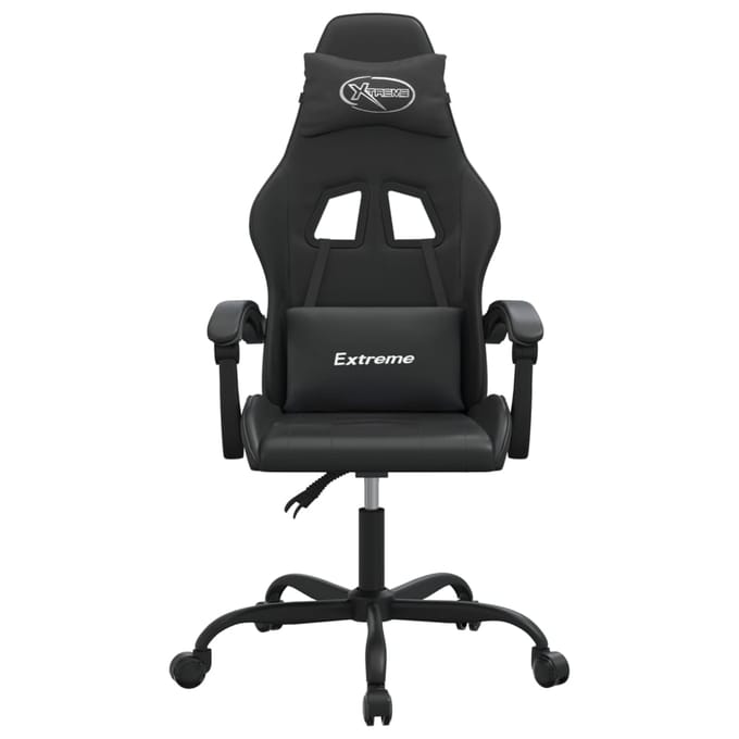 vidaXL - Gamestoel - kunstleer - zwart