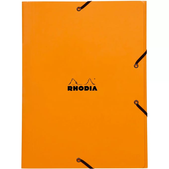 Elastische map met 3 flappen Rhodia