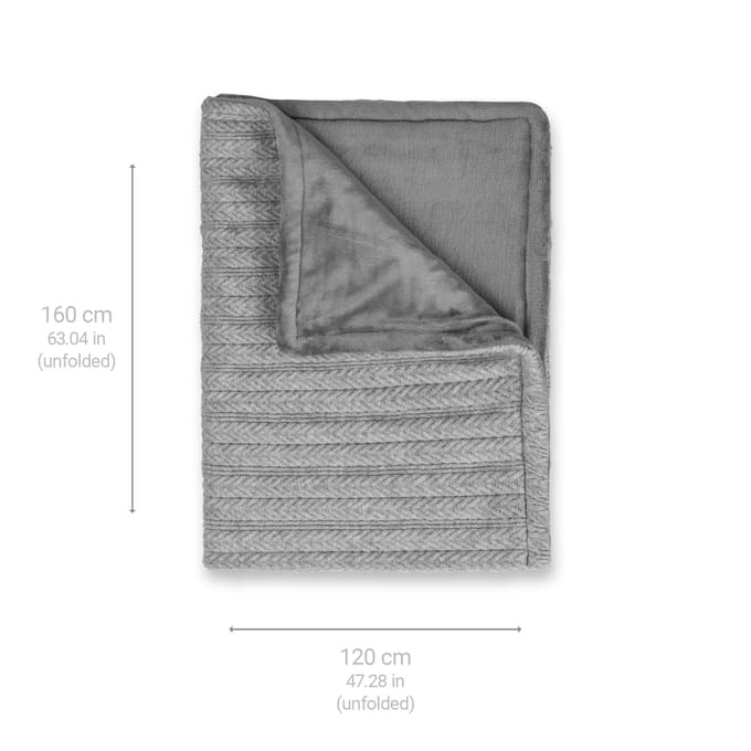 Decoways - Medisana Elektrische deken HB 680 160x120 cm grijs