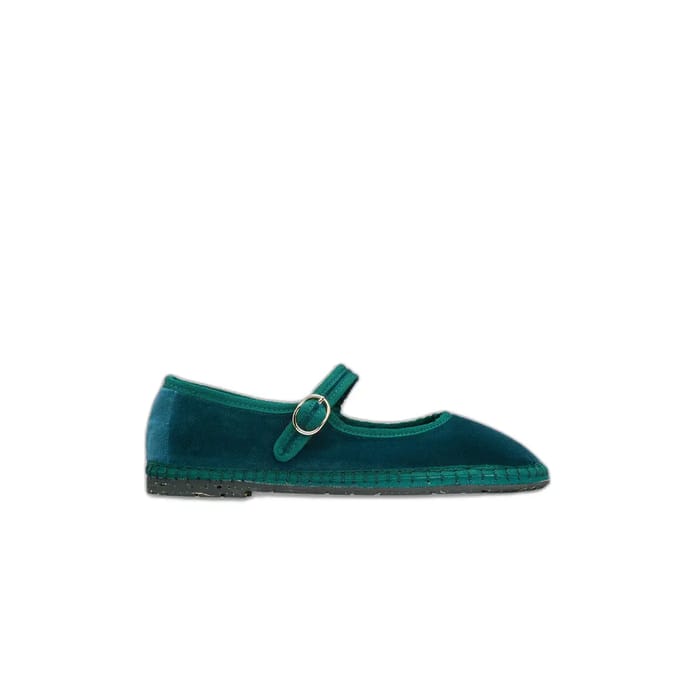 Fluwelen ballerina's voor dames Flabelus Mary Jane