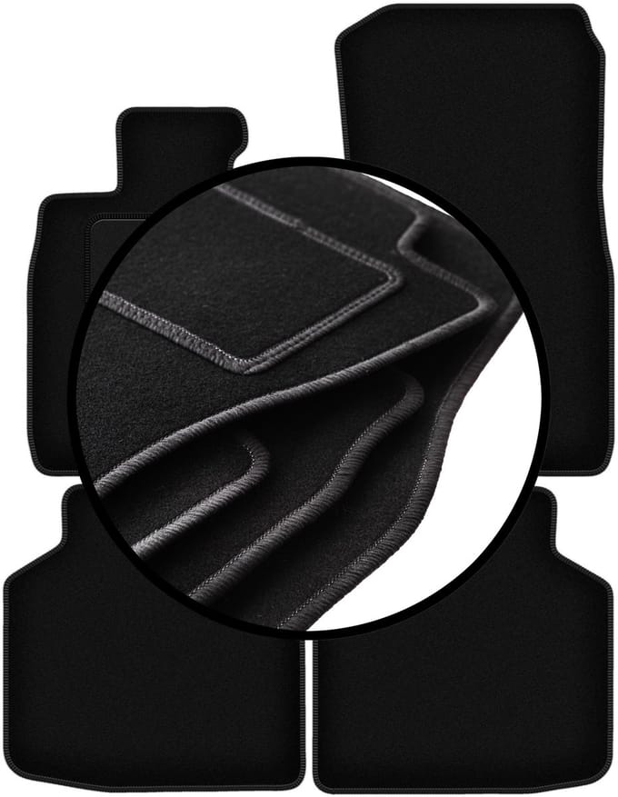 Complete set veloursmatten voor: BMW 7 F02 xDrive (2008-2015)