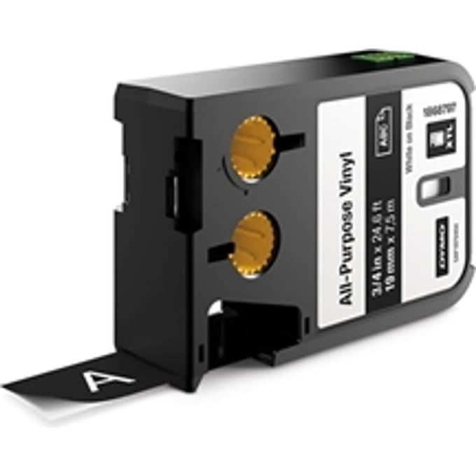 DYMO 1868797 XTL tape vinyl wit op zwart 19mm (origineel)