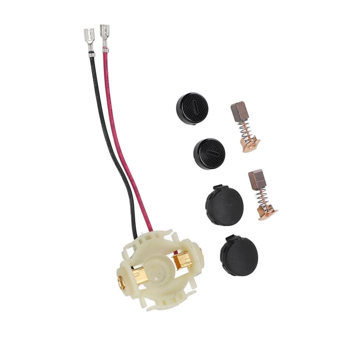 Kit Porte-Balais en Carbone 2 Balais en Carbone 1 Porte-Balais 2 Bouchons 2 Couvercles de Bouchons Set pour BGA450 BGA452 DGA452