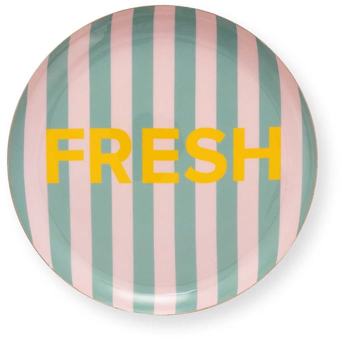 vtwonen Wandbord - Fresh - Muurdecoratie van Metaal - Meerkleurig - 25cm