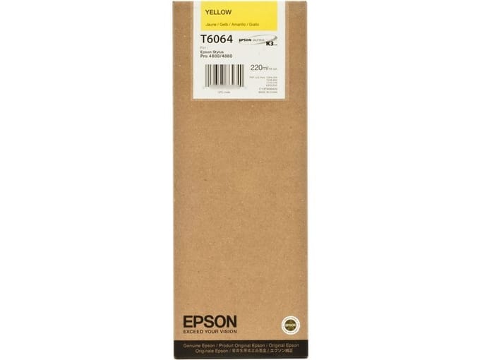 Epson T6064 inktcartridge geel hoge capaciteit (origineel)