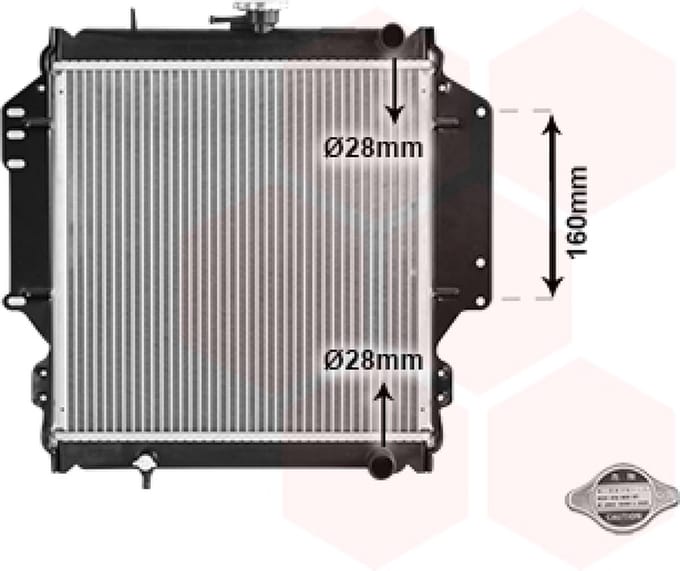 Van Wezel - RADIATOR VOOR SUZUKI SAMURAI 1981-1998 1770080000